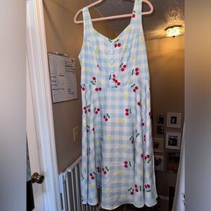 Belle Pogue vintage cherry dress